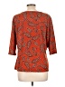 Westbound Paisley Orange 3/4 Sleeve T-Shirt Size L - photo 2