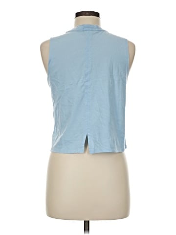 Aqua Sleeveless T-Shirt (view 2)