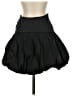 Topshop 100% Polyester Solid Black Casual Skirt Size 2 - photo 1