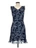 Tommy Hilfiger 100% Polyester Paisley Blue Cocktail Dress Size 6 - photo 2