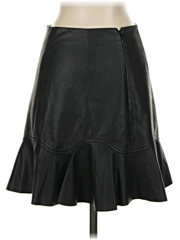Rebecca Taylor Faux Leather Skirt (view 2)