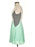 Double Zero 100% Polyester Color Block Green Cocktail Dress Size S - photo 5