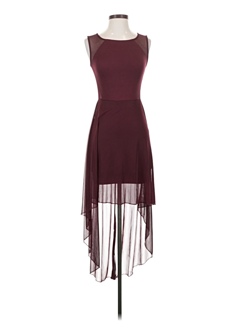 Pre-owned Xhilaration Cocktail Dress In Burgundy