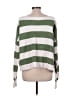 By Together 100% Cotton Stripes Green Pullover Sweater Size L - photo 2