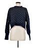 Free People Polka Dots Blue Pullover Sweater Size M (estimated) - photo 1