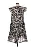 Hayden 100% Polyester Print Black Casual Dress Size L - photo 2