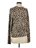 Monrow Animal Print Brown Turtleneck Sweater Size S - photo 1