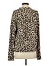 Monrow Animal Print Brown Turtleneck Sweater Size S - photo 2