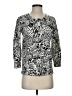 Nue Options Animal Print Black Silver Pullover Sweater Size S - photo 1