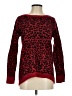 Kensie Animal Print Red Pullover Sweater Size XS - photo 1