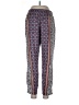 Lush 100% Polyester Print Blue Casual Pants Size L - photo 2