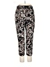 Cartonnier 100% Polyester Floral Black Casual Pants Size 12 - photo 2