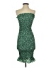 Shein 100% Polyester Stars Green Cocktail Dress Size 4 - photo 1