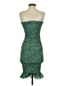 Shein 100% Polyester Stars Green Cocktail Dress Size 4 - photo 2