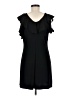 MSK Solid Black Casual Dress Size M - photo 2