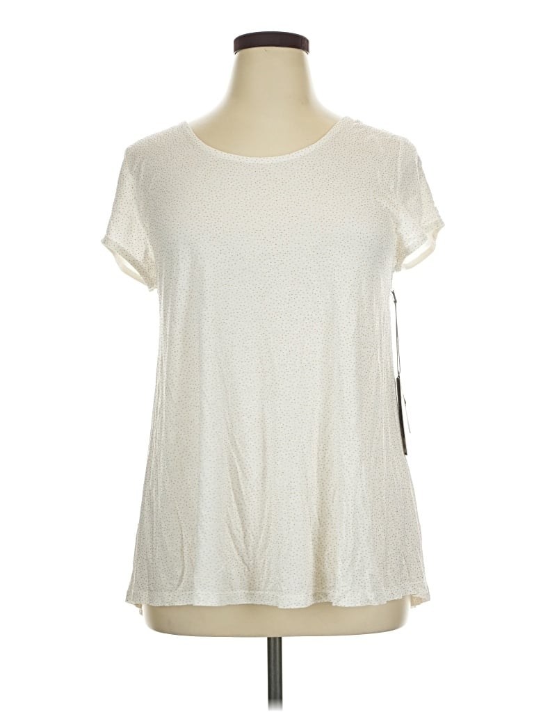 Pre-owned Jennifer Lopez Short Sleeve T-shirt In Ivory