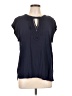 Daniel Rainn 100% Rayon Blue Short Sleeve Blouse Size XL - photo 1