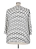 Rose + Olive Polka Dots White 3/4 Sleeve Blouse Size 3X - photo 2