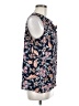 Ann Taylor LOFT Outlet 100% Polyester Blue Sleeveless Blouse Size M - photo 4