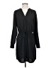 Express 100% Polyester Solid Black Casual Dress Size S - photo 1