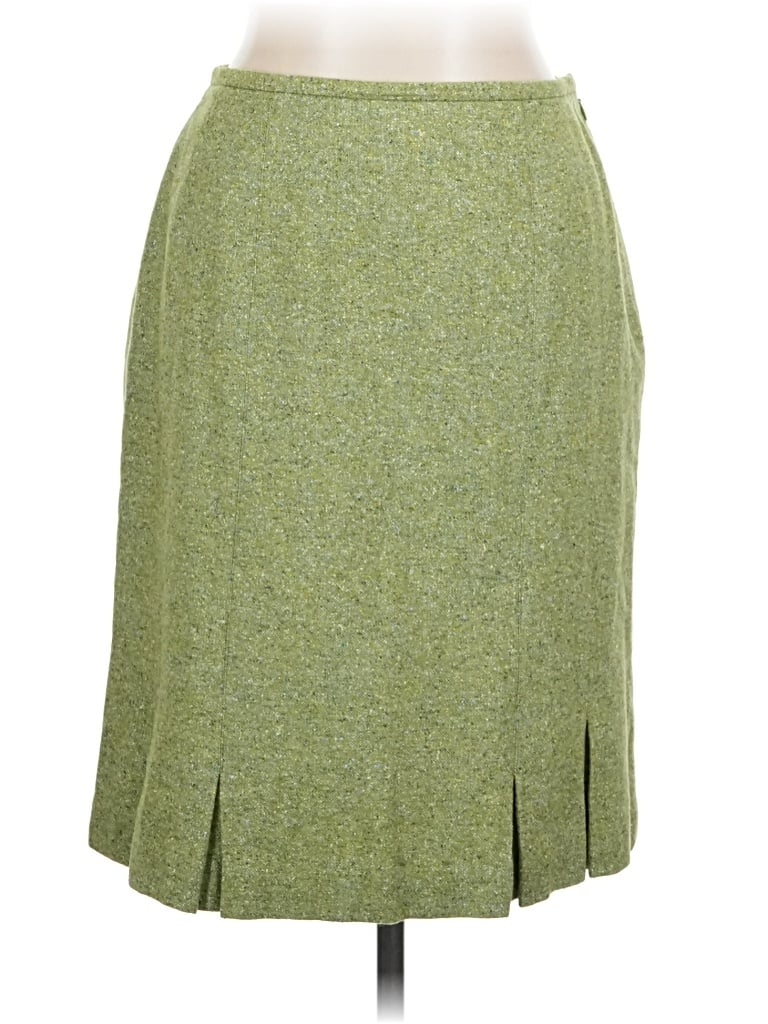 Pre-owned Talbots Wool Skirt In Green