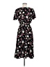 Shein 100% Polyester Floral Black Casual Dress Size 6 - photo 2