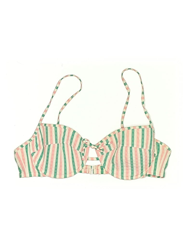 Pre-owned Jcrew Swimsuit Top Green Swimwear