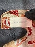 MELLODAY 100% Polyester Damask Floral Jacquard Tan Orange 3/4 Sleeve Blouse Size L - photo 7
