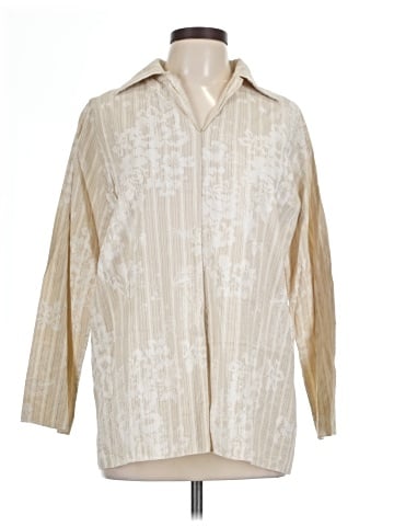 Shamask 3/4 Sleeve Button-Down Shirt (view 1)