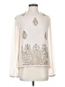 Yoana Baraschi 100% Polyester Ivory Long Sleeve Blouse Size S - photo 1