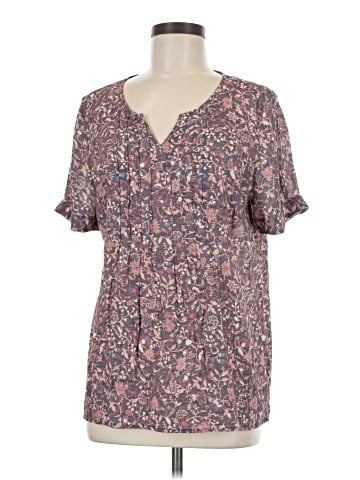 Christopher & Banks Short Sleeve Blouse (view 1)