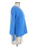 Talbots 100% Cotton Solid Blue Pullover Sweater Size M - photo 4