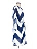 Charming Charlie 100% Polyester Chevron-herringbone Blue Casual Dress Size S - photo 4