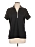Antigua 100% Polyester Black Short Sleeve Blouse Size L - photo 1