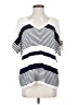 CAbi Stripes White Short Sleeve Top Size XXS - photo 1