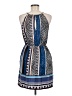 Bebop 100% Polyester Paisley Blue Casual Dress Size M - photo 2