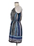 Bebop 100% Polyester Paisley Blue Casual Dress Size M - photo 5