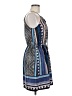 Bebop 100% Polyester Paisley Blue Casual Dress Size M - photo 4