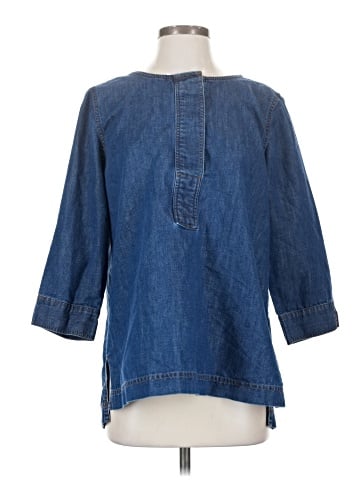 Martha Stewart 3/4 Sleeve Button-Down Shirt (view 1)