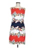 Assorted Brands Print Red Casual Dress Size 8 - photo 1