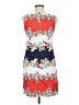 Assorted Brands Print Red Casual Dress Size 8 - photo 2