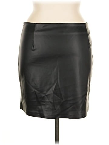Topshop Faux Leather Skirt (view 2)