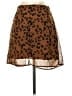 Blue Rain 100% Polyester Animal Print Brown Casual Skirt Size S - photo 2