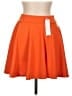 Urban Coco Solid Orange Casual Skirt Size L - photo 2
