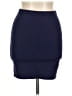 Express Solid Blue Casual Skirt Size L - photo 1