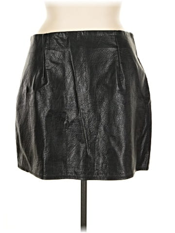 Old Navy Faux Leather Skirt (view 2)