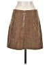 The Impeccable Pig Solid Brown Tan Casual Skirt Size M - photo 2