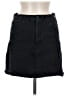 Just Black Solid Black Denim Skirt Size M - photo 1