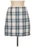 Blue Rain Plaid Gray Blue Casual Skirt Size M - photo 1