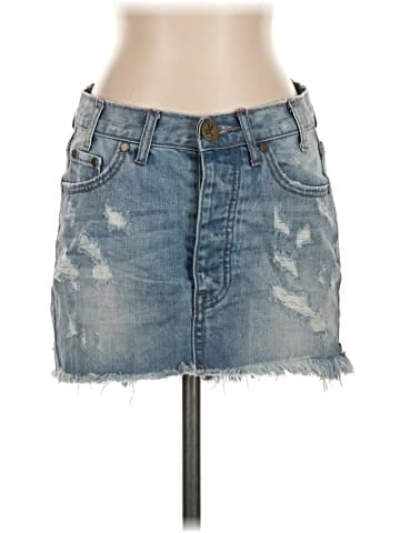 ONE X ONETEASPOON Denim Skirt (view 1)